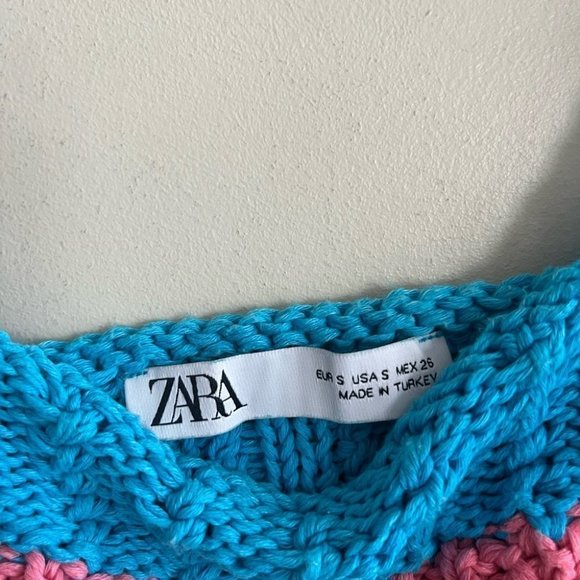 Zara Striped Knit Crop Top - Picture 7 of 11